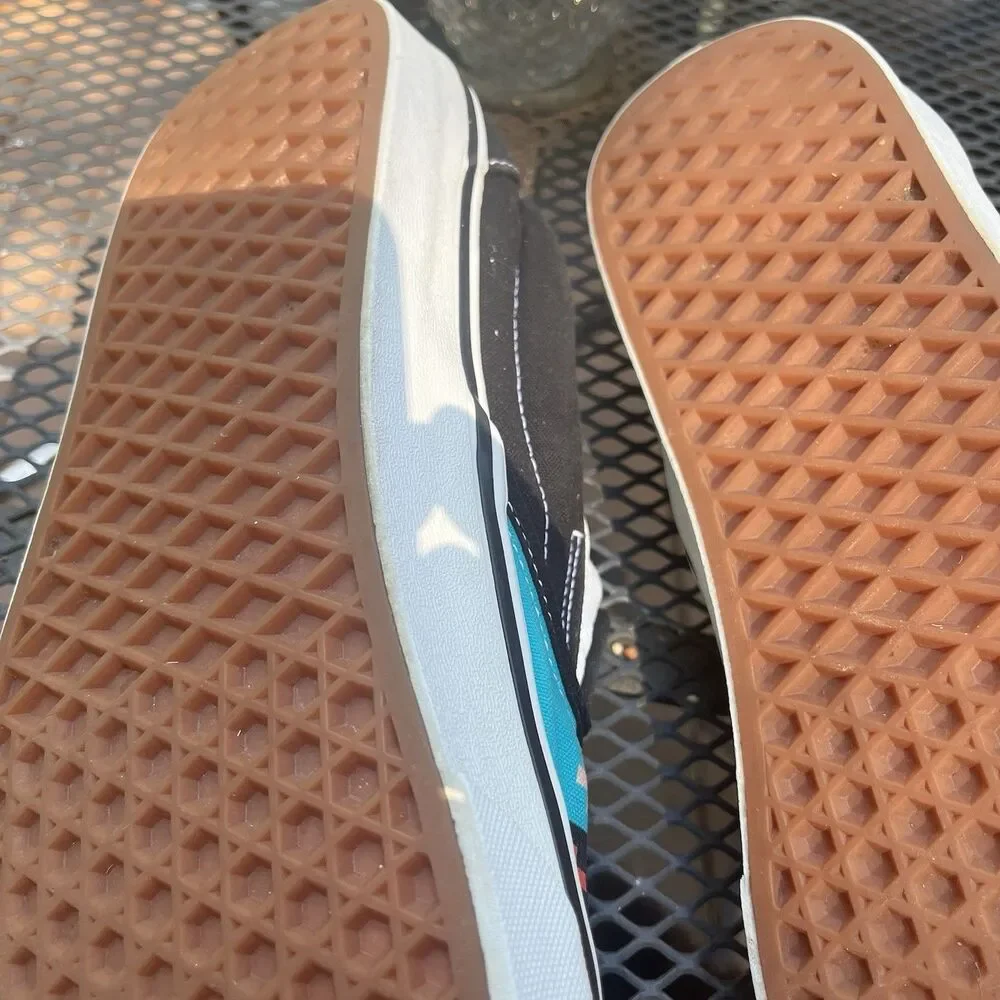 Vans Slip-On Desert Vibes Teal Southwestern Design Shoes Men’s 13 Aztec
